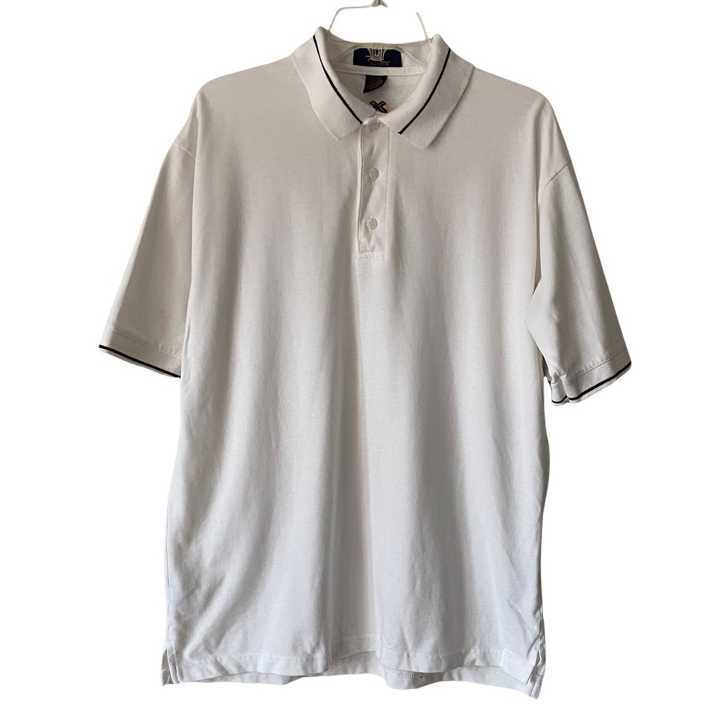 Ash City Men’s White Short Sleeves Polo Shirt Large